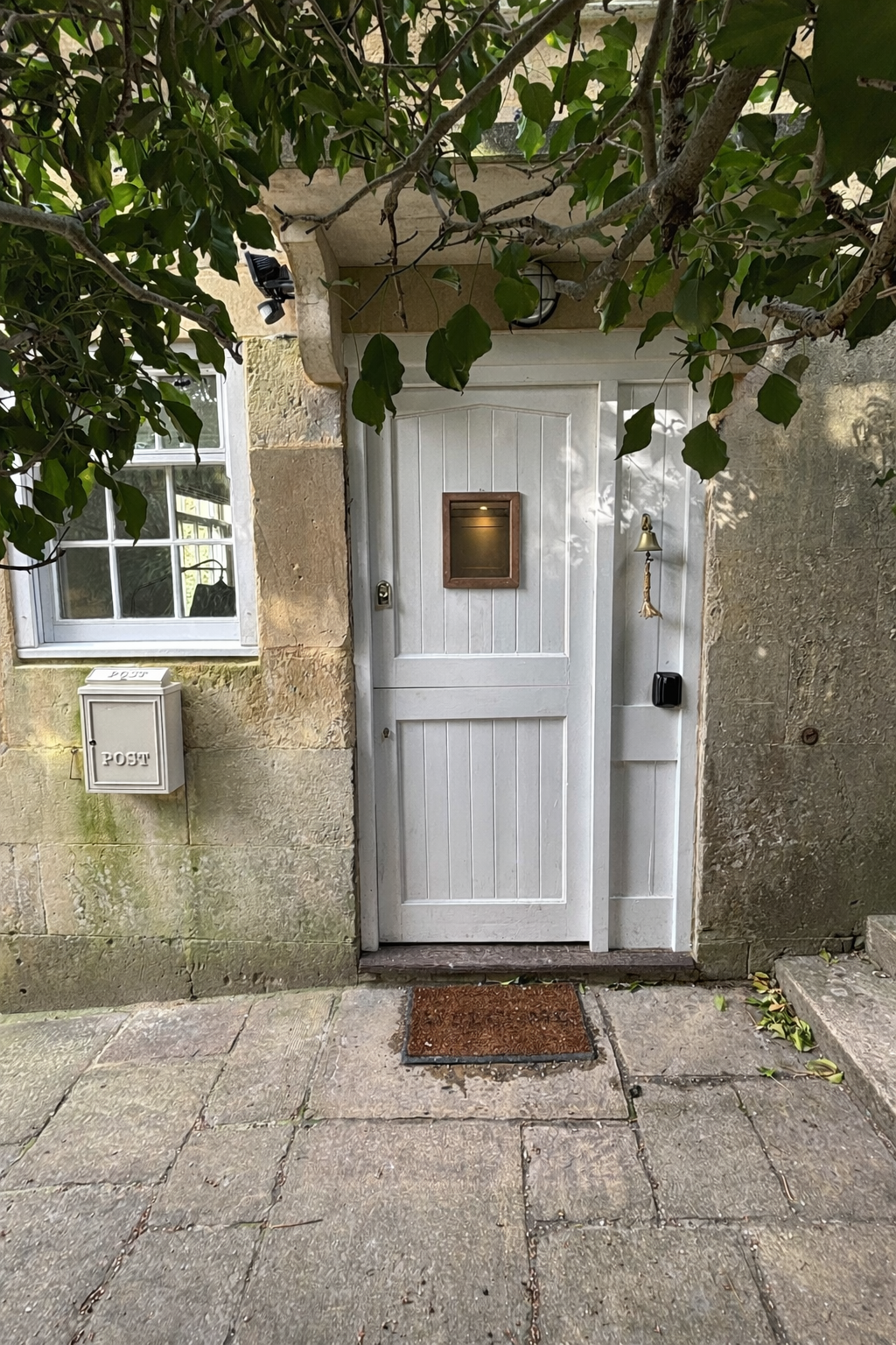 Cottage front door and Bath stone exterior